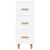 vidaXL Credenza Bianca 34,5x34x90 cm in Legno Multistrato