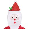 vidaXL Figura Decorativa Babbo Natale con LED Tessuto Lusso 60 cm