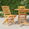 vidaXL Sedie da Giardino Pieghevole 2pz 47x63x90cm Legno Massello Teak
