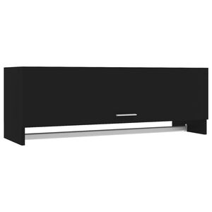 vidaXL Armadio Nero 100x32,5x35 cm in Legno Multistrato