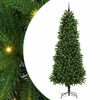 vidaXL Albero di Natale con 300 LED con supporto Verde 240 cm PE