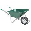 vidaXL Carriola Verde 90 L 150 kg in Acciaio Zincato e Plastica
