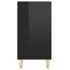 vidaXL Credenza Nero Lucido 103,5x35x70 cm in Legno Multistrato