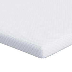 vidaXL Topper in schiuma memory 70 x 200 cm Thick Morbido Bianco