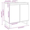 vidaXL Mobile da Bagno Rovere Artigianale 58x33x60 cm in Truciolato