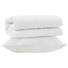 vidaXL Set di Piumoni con cuscino 2 pz Bianco Microfibra