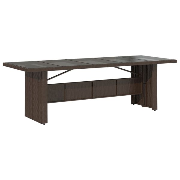 vidaXL Set Bistr&ograve; da Giardino 11 pz con Cuscini in Polyrattan Marrone