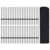 vidaXL Recinzione con Posto Grigio 0,5 x 100 m Acciaio e PVC