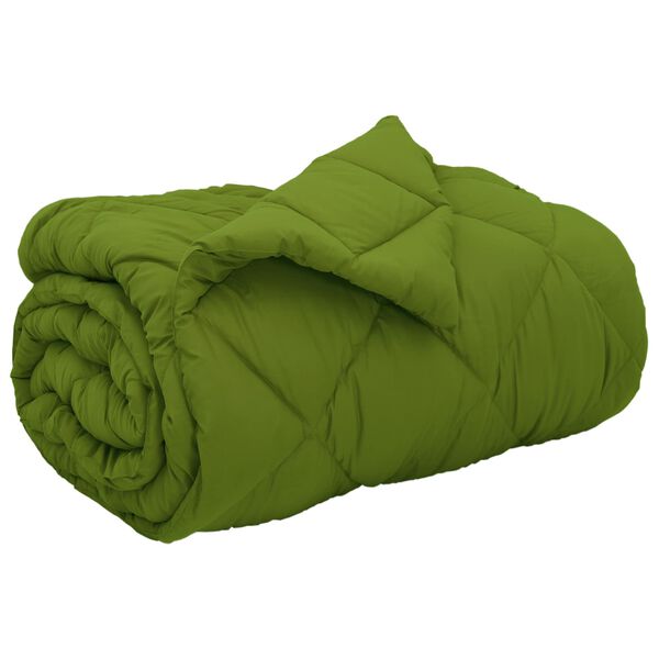 vidaXL Duvet Invernale Verde 220 x 140 cm Microfibra