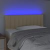 vidaXL Testiera a LED Crema 100x5x78/88 cm in Tessuto