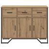 vidaXL Credenza con cassetto Rovere artigianale 97 x 32,5 x 74,5 cm