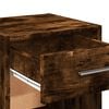 vidaXL Comodino Rovere Fumo 35x34x65 cm in Legno Multistrato