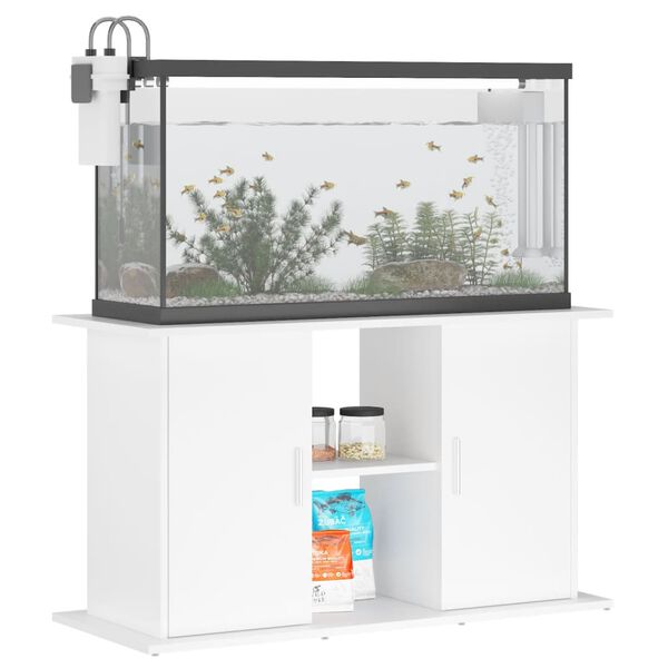 vidaXL Supporto per Acquario 101x41x58 cm in Legno Multistrato Bianco