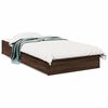 vidaXL Giroletto Cassetti Rovere Marrone 90x190 cm Legno Multistrato