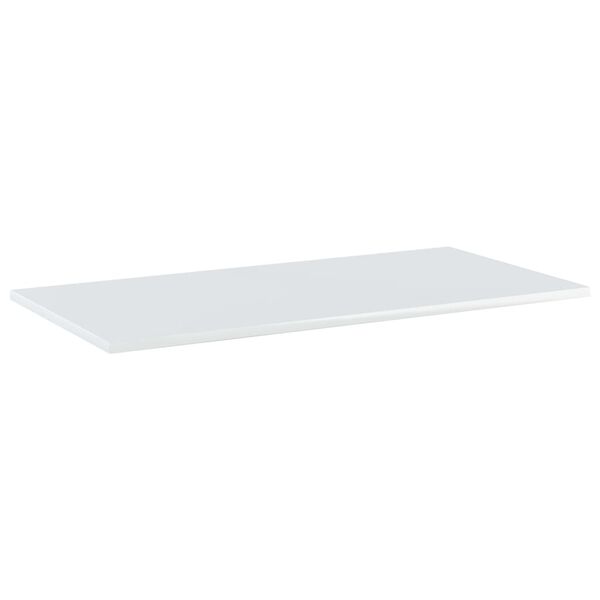 vidaXL Ripiani per Libreria 4 pz Bianco Lucido 80x40x1,5cm Multistrato