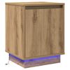 vidaXL Armadio da Notte Rovere artigianale 39 x 34,5 x 50 cm