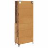 vidaXL Credenza Legno vecchio 69,5 x 34 x 180 cm Legno multistrato