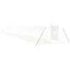 vidaXL Serra con Telaio in Acciaio Bianco 72 m&sup2; 24x3x2 m