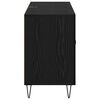 vidaXL Credenza Rovere Nero 100 x 36 x 60 cm Legno multistrato