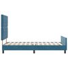 vidaXL Letto a molle con testiera Blu Scuro 90 x 200 cm Velluto
