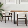 vidaXL Sedie da pranzo 2 pcs Marrone Chiaro 54 x 57 x 73 cm