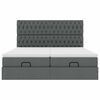 vidaXL Struttura Letto Pouf con Materassi 160x200 cm in Tessuto