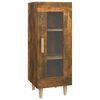 vidaXL Credenza Rovere Fumo 34,5x34x90 cm in Legno Multistrato