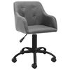 vidaXL Sedie da Pranzo Girevoli 2 pz Grigio Chiaro in Tessuto