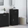 vidaXL Set di Armadi da Bagno TULUM Nero 37 x 31,5 x 82 cm