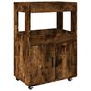 vidaXL Carrello Bar Rovere Fumo 60x39,5x89 cm in Legno Multistrato