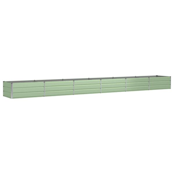 vidaXL Fioriera Verde 600 x 80 x 45 cm Acciaio