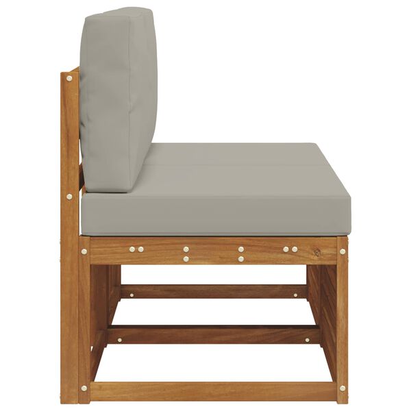 vidaXL 2 Pezzo Divano centrale per esterno Legno di Acacia Massello