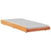 vidaXL Struttura del letto Marrone cerato 100 x 200 cm Pino massello