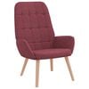 vidaXL Sedia Relax Rosso Vino in Tessuto