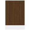 vidaXL Pannello Lavastoviglie Porto Rovere Marrone 45x1,5x67 cm