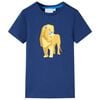 vidaXL Maglietta per Bambini Blu Scuro 128