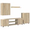 vidaXL Set mobile TV 4 pcs Rovere Sonoma Legno multistrato