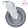 vidaXL Ruote Girevoli con Foro per Bullone 12 pz 100 mm