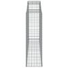 vidaXL Cesto Gabbione ad Arco 300x50x160/180 cm Ferro Zincato
