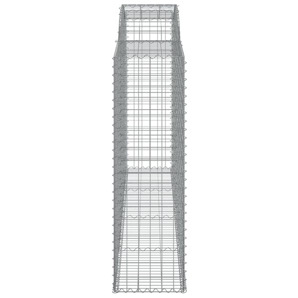 vidaXL Cesto Gabbione ad Arco 300x50x160/180 cm Ferro Zincato