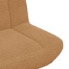vidaXL Sedia girevole Beige 63 x 75 x 76 cm Pelle di Pecora