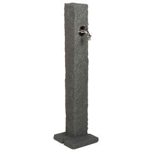 vidaXL Tanker da giardino Antracite 26 x 26 x 98 cm PE