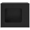vidaXL Casa per Gatti Nero 51 x 30 x 42,5 cm Legno multistrato