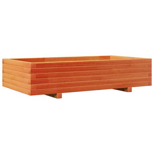 vidaXL Fioriera Giardino Marrone Cera 110x60x26,5 cm Legno di Pino