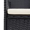 vidaXL Set da Pranzo da Giardino 5 pz con Cuscini Nero