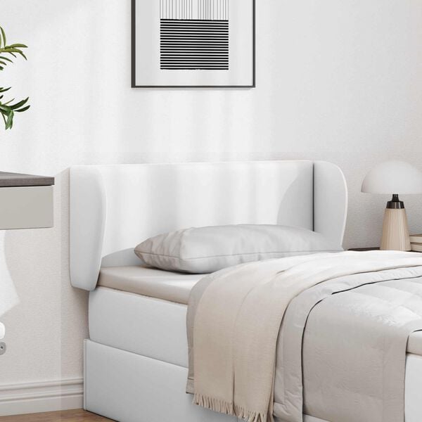 vidaXL Orecchia della Testata Altro Bianco Puro 40 x 23 x 6 cm