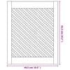 vidaXL Ante con Design a Reticolo 2 pz 49,5x61,5 cm in Legno di Pino