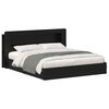 vidaXL Telaio del letto con storage con cassetto Nero 200 x 200 cm