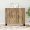vidaXL Credenza Rovere artigianale 90 x 34 x 80 cm Legno multistrato