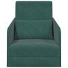 vidaXL Divano letto Verde Scuro 65 x 80 x 83 cm Velluto